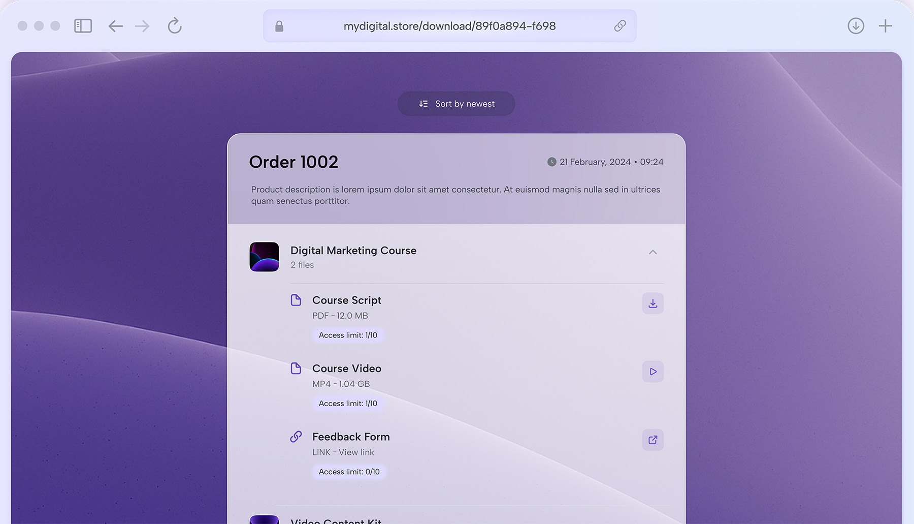 shopify digital download